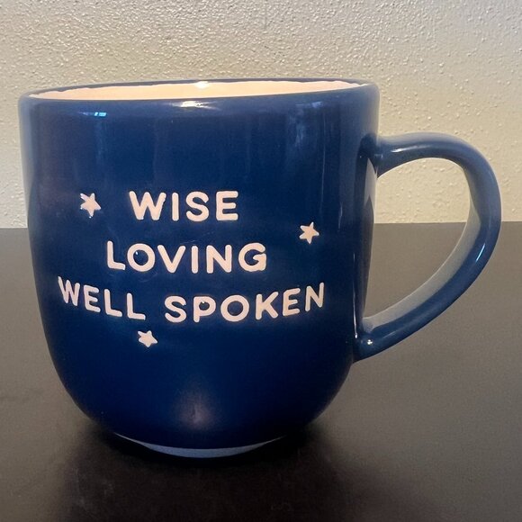 VIRGO Zodiac Horoscope Astrology Constellation Glazed Blue Pottery Mug ~ From P - Picture 2 of 10